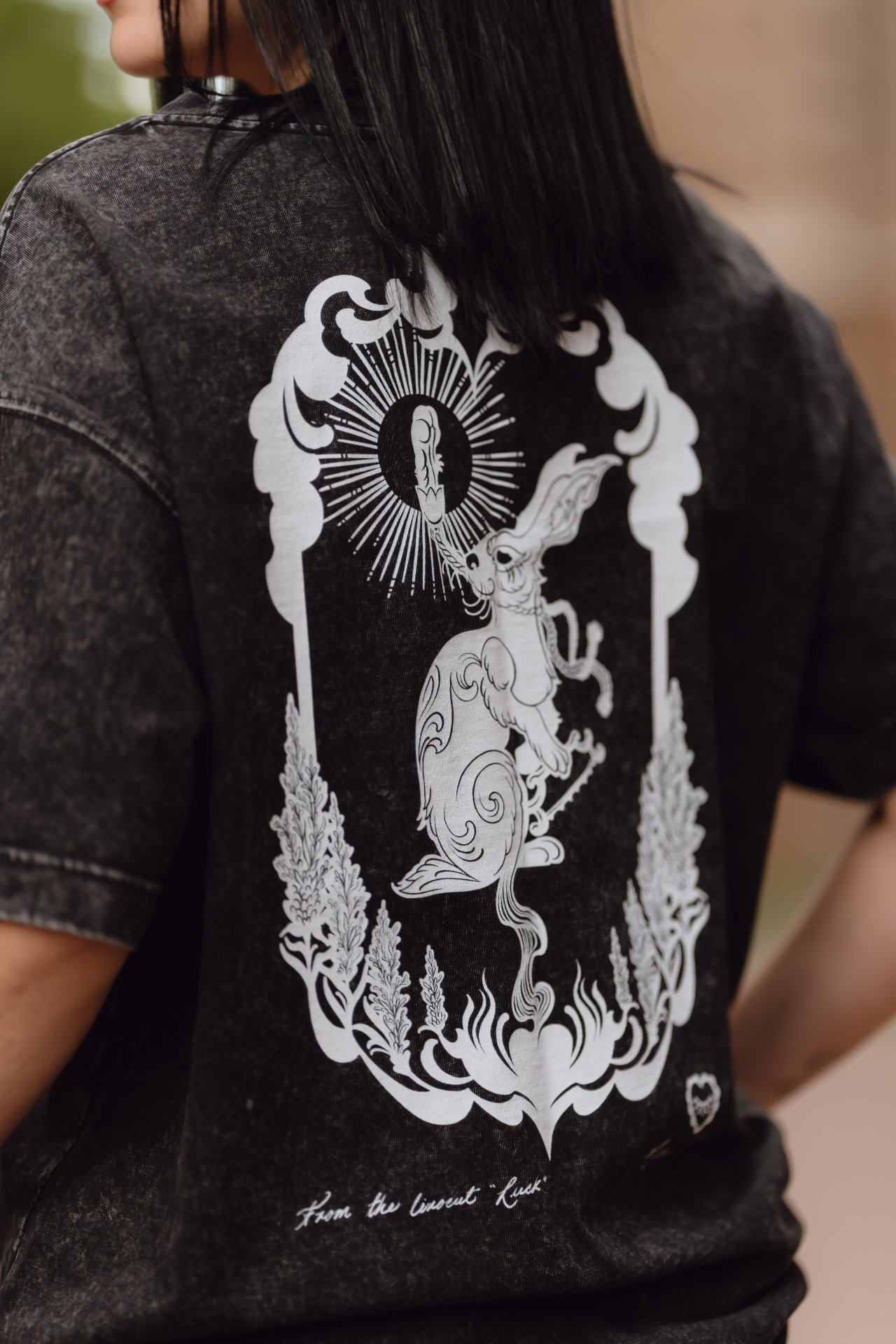 MILINOINK Geluk print close-up